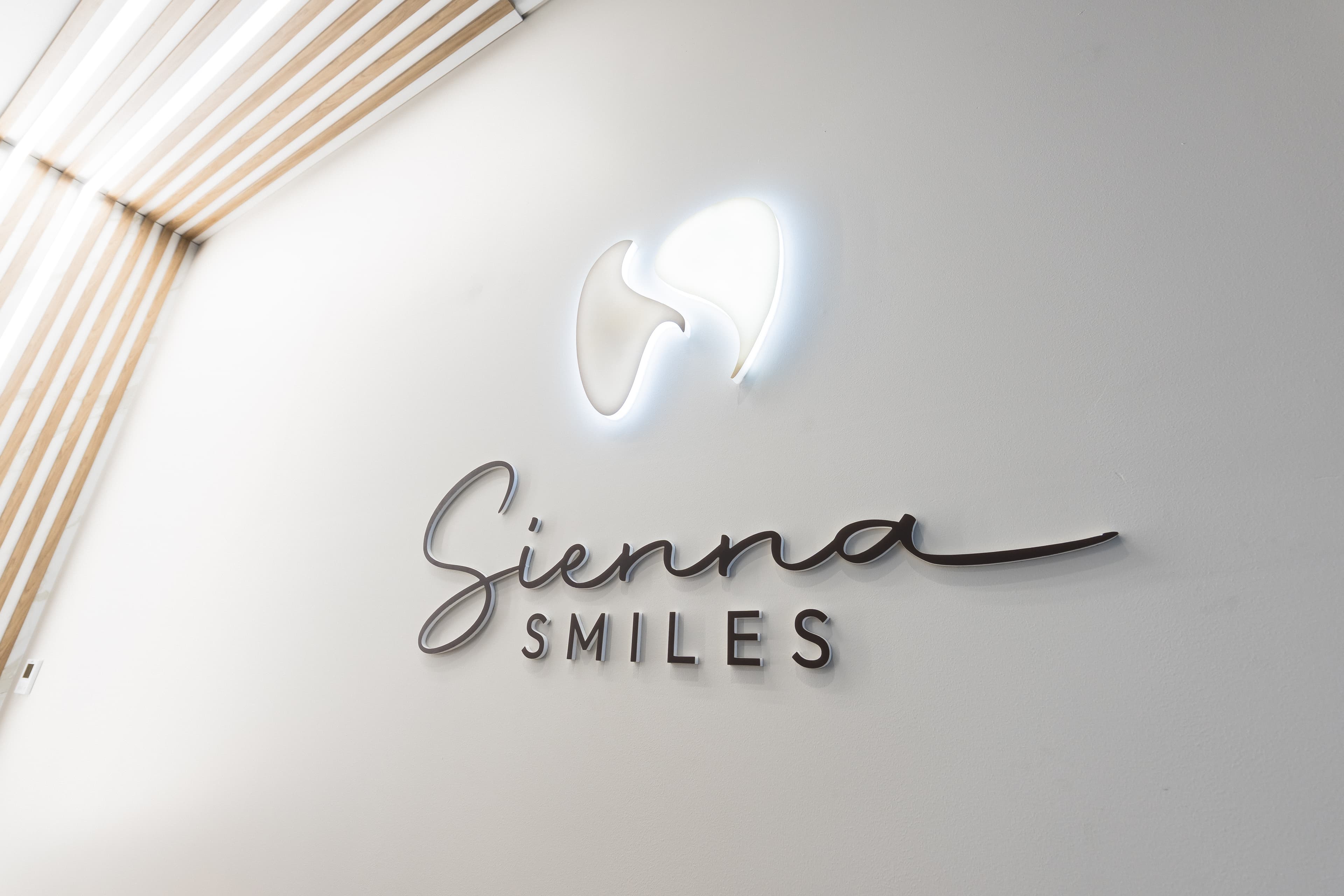 Sienna Smiles reception and clinic contact area