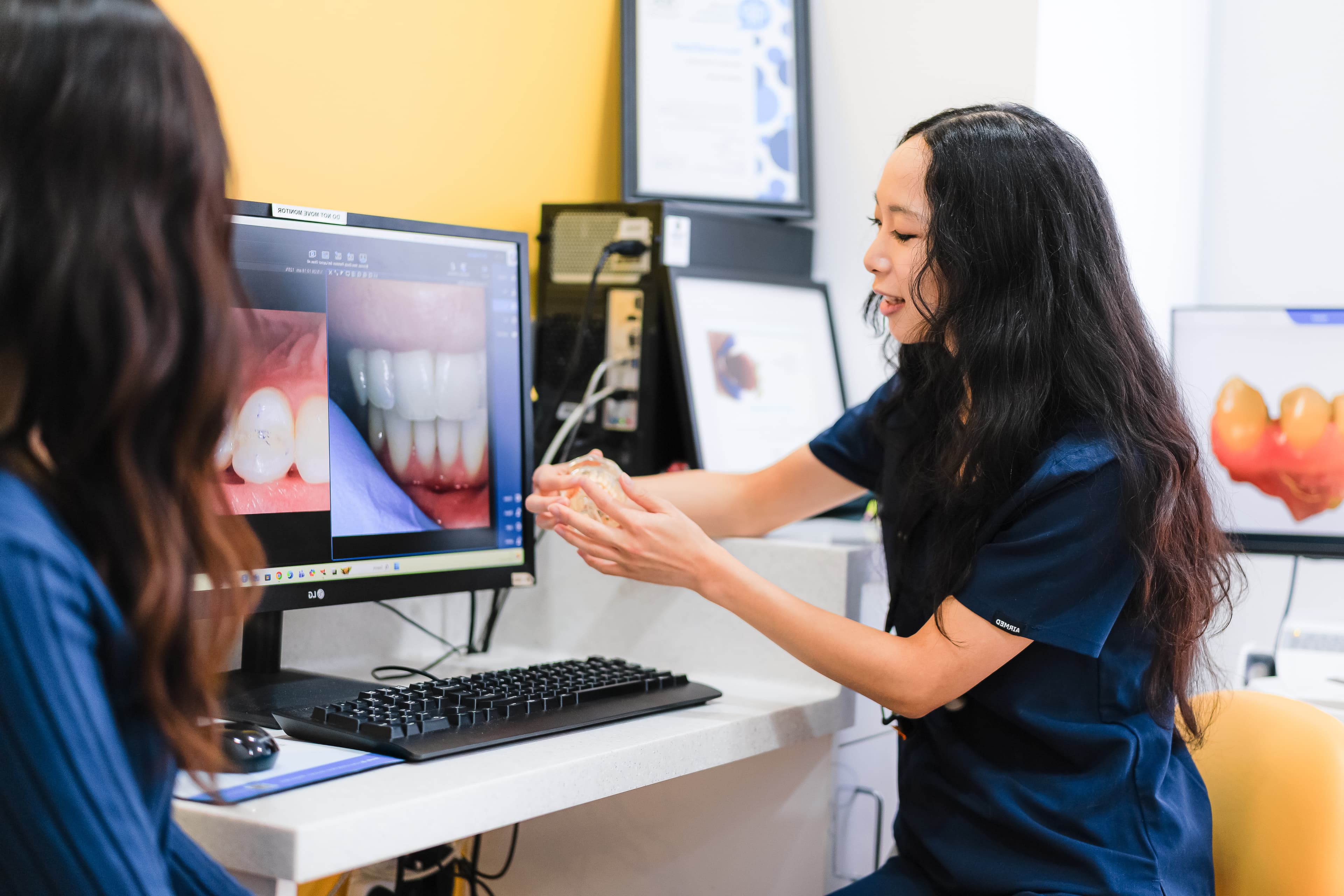 Professional teeth whitening consultation at Sienna Smiles